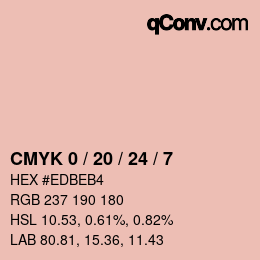 カラーコード: CMYK 0 / 20 / 24 / 7 | qconv.com