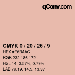 Color code: CMYK 0 / 20 / 26 / 9 | qconv.com