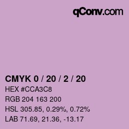 Color code: CMYK 0 / 20 / 2 / 20 | qconv.com