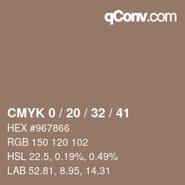 Color code: CMYK 0 / 20 / 32 / 41 | qconv.com