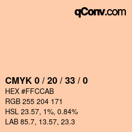 Color code: CMYK 0 / 20 / 33 / 0 | qconv.com