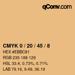 Color code: CMYK 0 / 20 / 45 / 8 | qconv.com