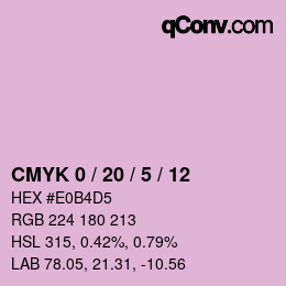 Color code: CMYK 0 / 20 / 5 / 12 | qconv.com