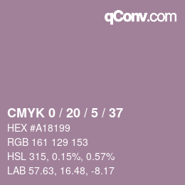 Color code: CMYK 0 / 20 / 5 / 37 | qconv.com