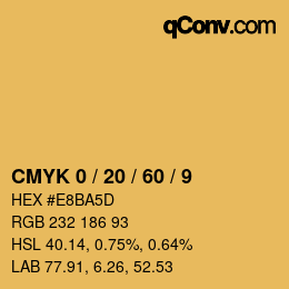 Color code: CMYK 0 / 20 / 60 / 9 | qconv.com
