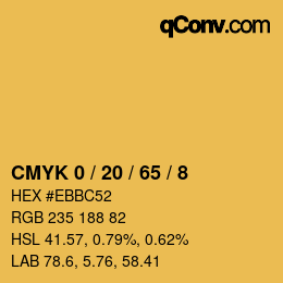 颜色代码: CMYK 0 / 20 / 65 / 8 | qconv.com