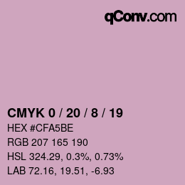 Color code: CMYK 0 / 20 / 8 / 19 | qconv.com