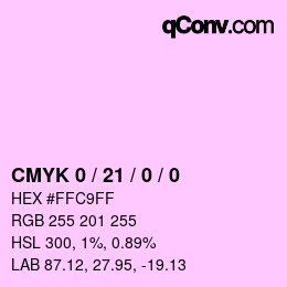 カラーコード: CMYK 0 / 21 / 0 / 0 | qconv.com