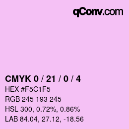 Color code: CMYK 0 / 21 / 0 / 4 | qconv.com