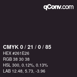 Color code: CMYK 0 / 21 / 0 / 85 | qconv.com