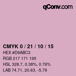 Color code: CMYK 0 / 21 / 10 / 15 | qconv.com