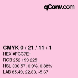 Color code: CMYK 0 / 21 / 11 / 1 | qconv.com