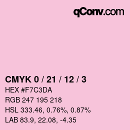 Color code: CMYK 0 / 21 / 12 / 3 | qconv.com