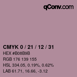 Color code: CMYK 0 / 21 / 12 / 31 | qconv.com
