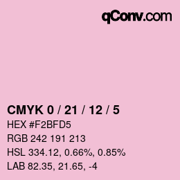 Color code: CMYK 0 / 21 / 12 / 5 | qconv.com