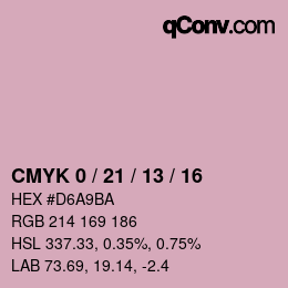 Color code: CMYK 0 / 21 / 13 / 16 | qconv.com
