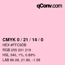 Color code: CMYK 0 / 21 / 14 / 0 | qconv.com