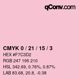 Código de color: CMYK 0 / 21 / 15 / 3 | qconv.com