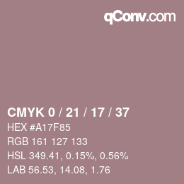 Color code: CMYK 0 / 21 / 17 / 37 | qconv.com
