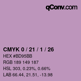颜色代码: CMYK 0 / 21 / 1 / 26 | qconv.com