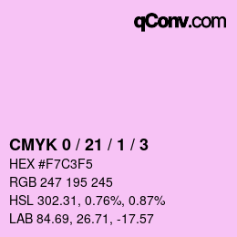 Color code: CMYK 0 / 21 / 1 / 3 | qconv.com