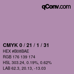 Color code: CMYK 0 / 21 / 1 / 31 | qconv.com