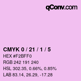 Color code: CMYK 0 / 21 / 1 / 5 | qconv.com