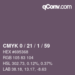 Color code: CMYK 0 / 21 / 1 / 59 | qconv.com