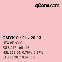 Color code: CMYK 0 / 21 / 20 / 3 | qconv.com