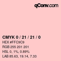 Color code: CMYK 0 / 21 / 21 / 0 | qconv.com