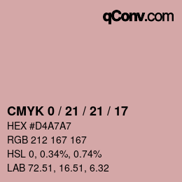 颜色代码: CMYK 0 / 21 / 21 / 17 | qconv.com