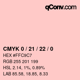 Color code: CMYK 0 / 21 / 22 / 0 | qconv.com