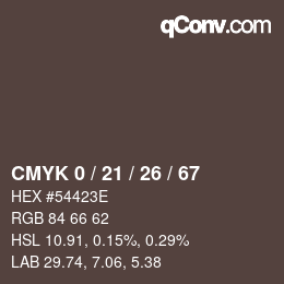Color code: CMYK 0 / 21 / 26 / 67 | qconv.com