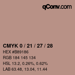 Código de color: CMYK 0 / 21 / 27 / 28 | qconv.com