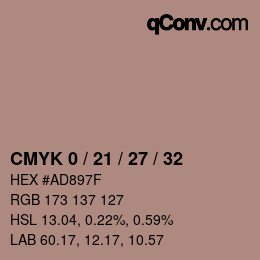颜色代码: CMYK 0 / 21 / 27 / 32 | qconv.com