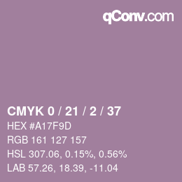 カラーコード: CMYK 0 / 21 / 2 / 37 | qconv.com