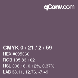 Color code: CMYK 0 / 21 / 2 / 59 | qconv.com