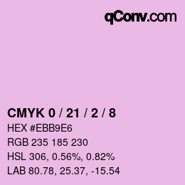 Color code: CMYK 0 / 21 / 2 / 8 | qconv.com