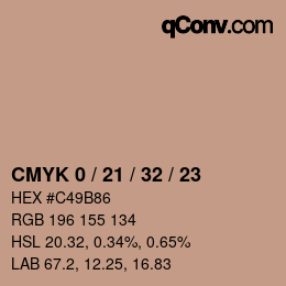 Color code: CMYK 0 / 21 / 32 / 23 | qconv.com