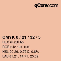 Color code: CMYK 0 / 21 / 32 / 5 | qconv.com