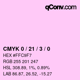 Color code: CMYK 0 / 21 / 3 / 0 | qconv.com