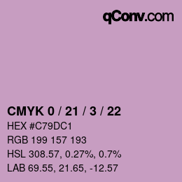 Color code: CMYK 0 / 21 / 3 / 22 | qconv.com