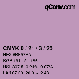 Color code: CMYK 0 / 21 / 3 / 25 | qconv.com