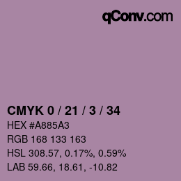 Color code: CMYK 0 / 21 / 3 / 34 | qconv.com