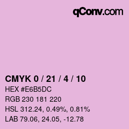 カラーコード: CMYK 0 / 21 / 4 / 10 | qconv.com