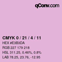 Color code: CMYK 0 / 21 / 4 / 11 | qconv.com