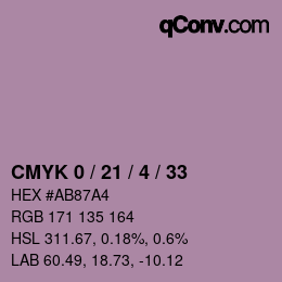 Color code: CMYK 0 / 21 / 4 / 33 | qconv.com