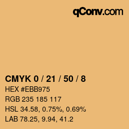 Color code: CMYK 0 / 21 / 50 / 8 | qconv.com