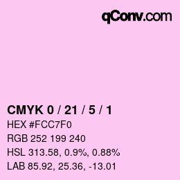 Color code: CMYK 0 / 21 / 5 / 1 | qconv.com