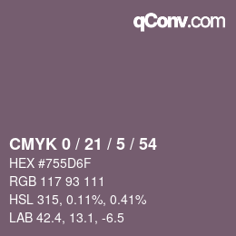 Color code: CMYK 0 / 21 / 5 / 54 | qconv.com